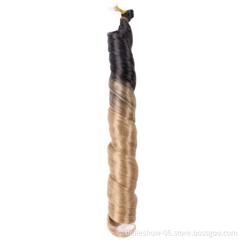 Xin Si wavy braiding hair extensions remy wetir extension heat resistant wavy hair for 100g wavy synthetic braiding hair